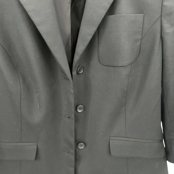 Banana Republic Black 3 Button Structured Blazer  Size 6 - Picture 4 of 6